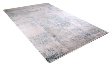 Mavi Desenli Şık Salon Halısı