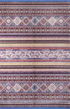 Bamboo Ethnic Patterned Machine Made Carpet