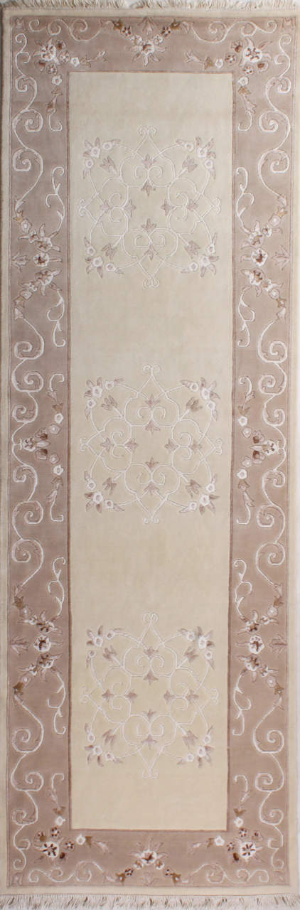 Dömiklasik İpekli El Dokuması Koridor Halısı