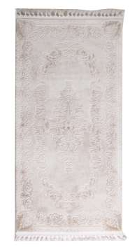 Madalyon Desenli Bej Halı