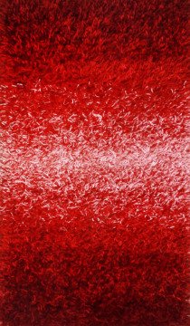 Kırmızı Geçişli Shaggy Halı