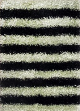 Siyah Yeşil Polyester Shaggy Halı