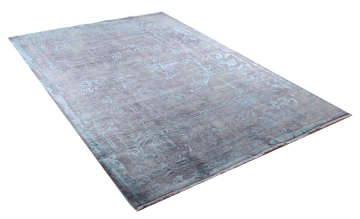 Desenleri İpek Modern Tasarım Mavi Modern Salon Halısı