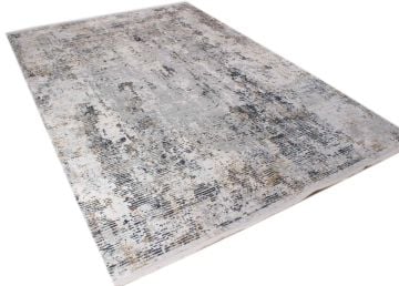 Grili Beyazlı Modern Makina Halısı