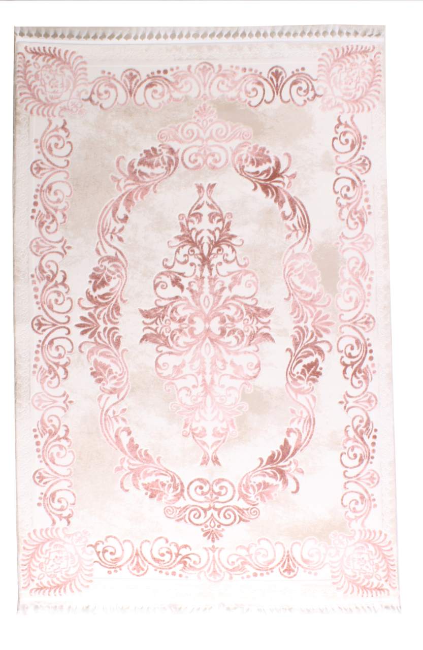 Madalyon Desenli Somon Halı