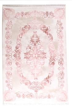 Madalyon Desenli Somon Halı