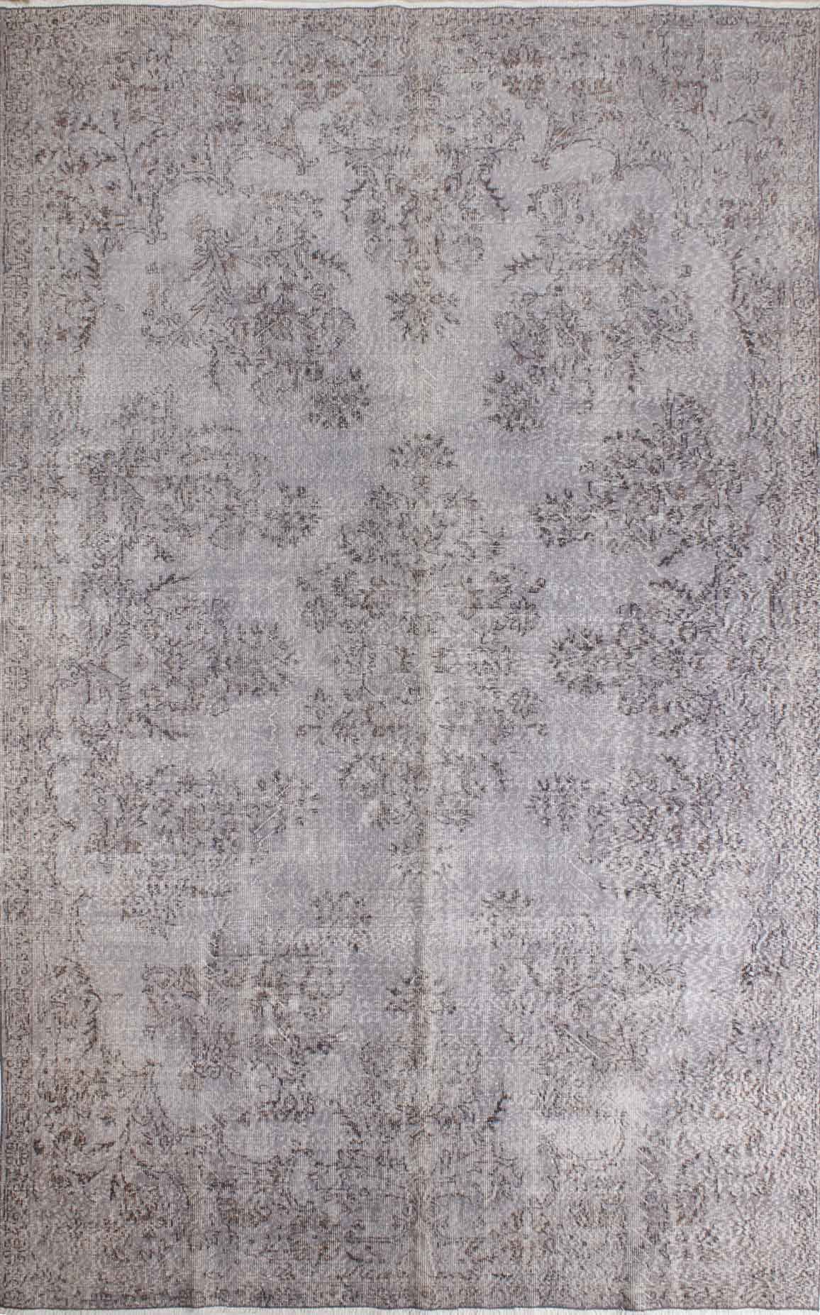 Gri Eskitme Vintage Halı