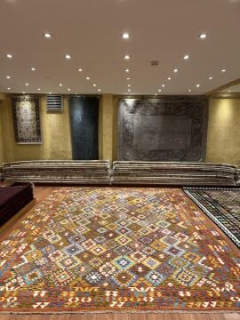 Büyük Boy Turuncu Kilim