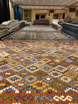 Büyük Boy Turuncu Kilim