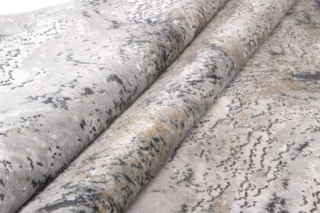 Anthracite Gray Modern Bamboo Carpet