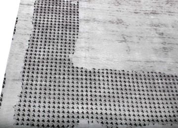 Antique Houndstooth Patterned Bamboo Carpet