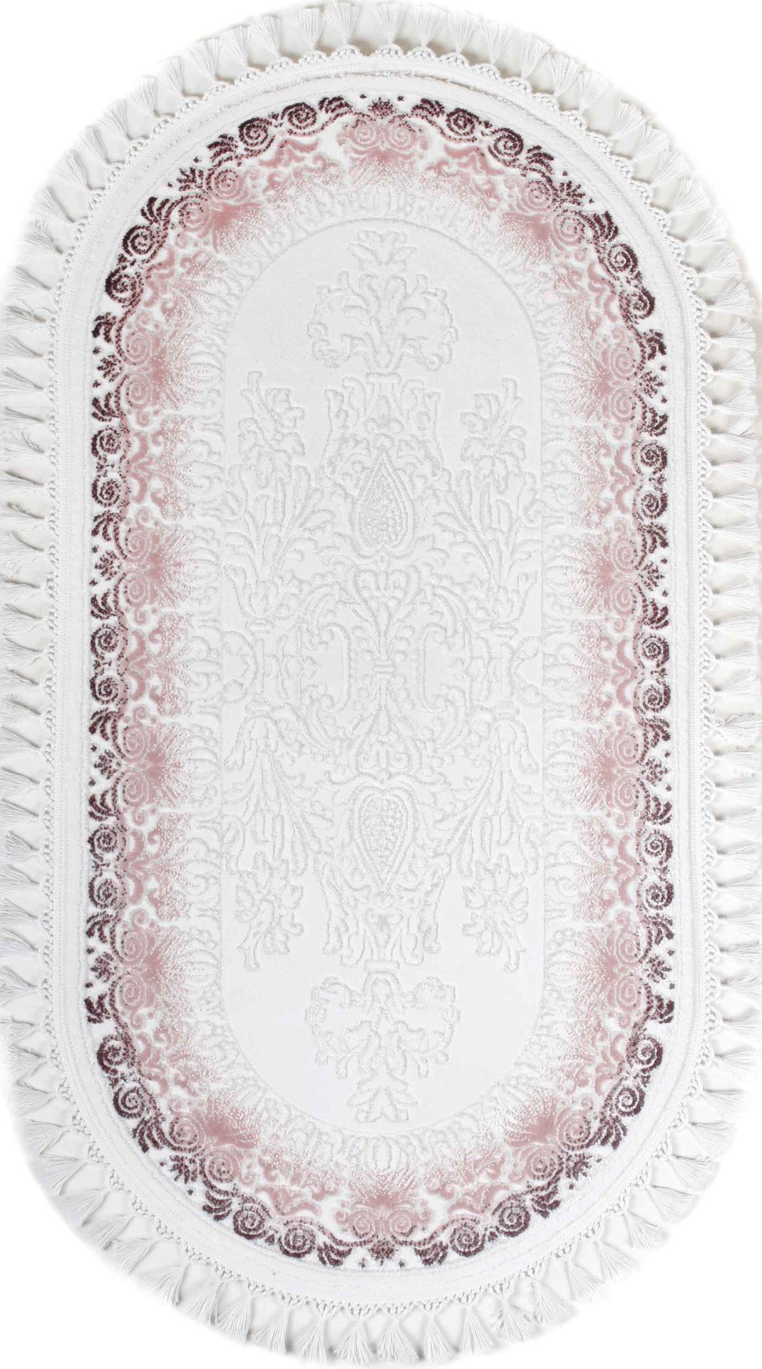 Round Pink Kitchen Rug