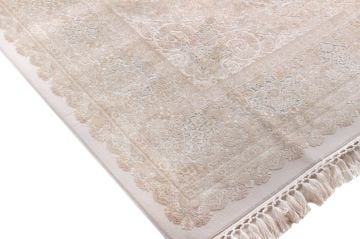 Ortası Mavi Klasik Bambu Halı