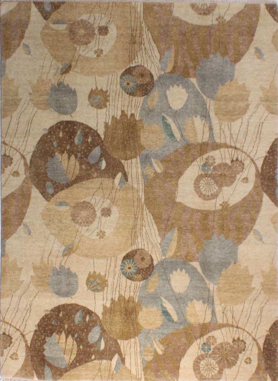 Özel Tasarım El Dokuması Modern Yün Halı