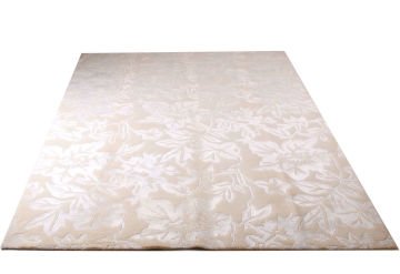 Silk Flower Patterned Handmade Carpet