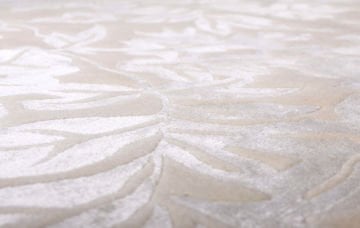 Silk Flower Patterned Handmade Carpet