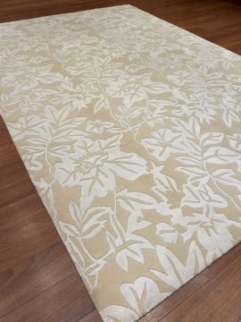 Silk Flower Patterned Handmade Carpet