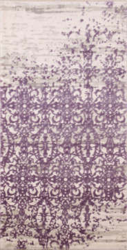 Lila Desenli Modern Yatak Odası Halısı 0.80 x 1.50
