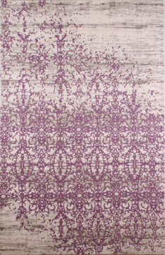 Pembe Desenli Modern Salon Halısı