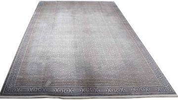 Bej Renkli Tasarım Bambu Halı