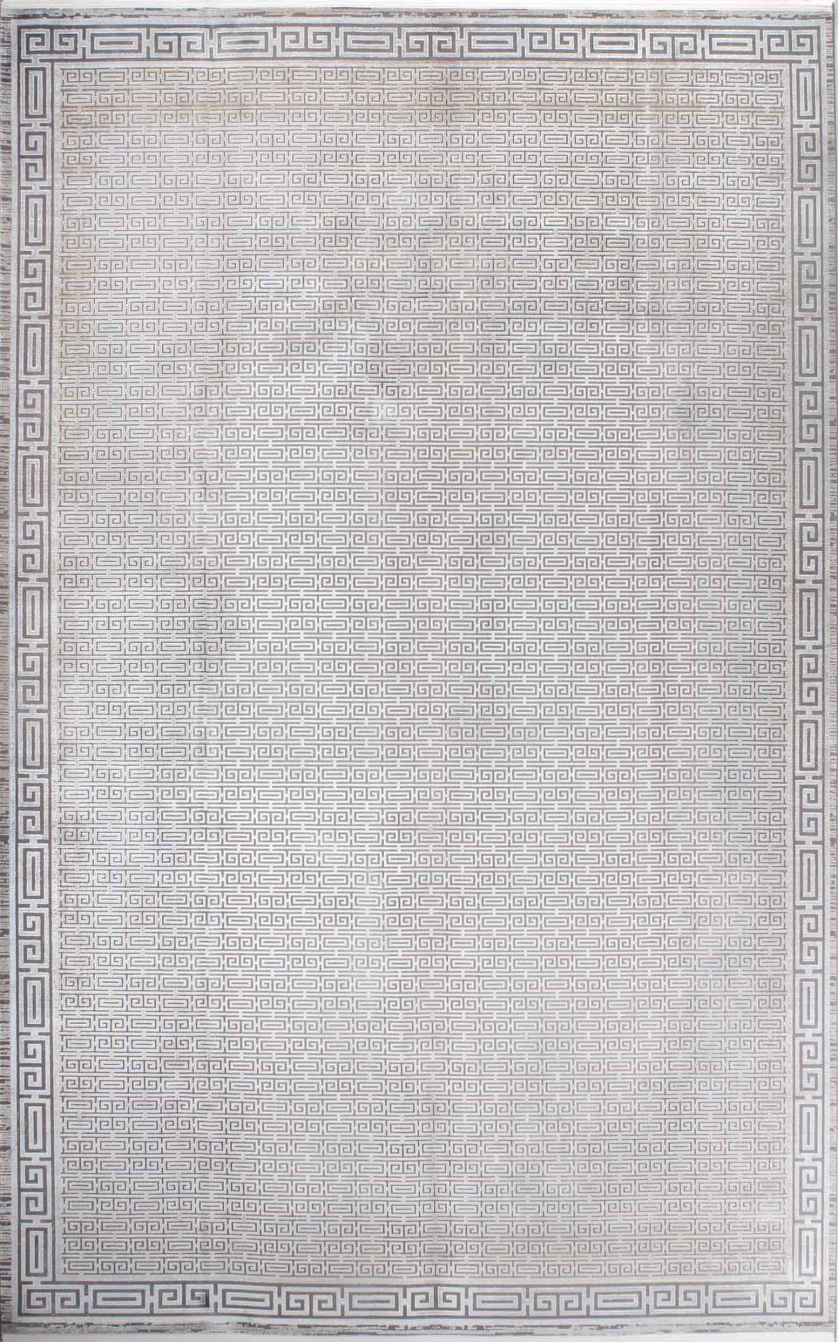 Bej Renkli Tasarım Bambu Halı