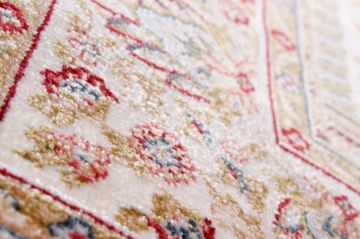 Cream Color Bamboo Silk Prayer Rug