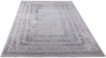 Denim Renkli Tasarım Bambu Halı