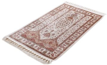 Krem Rengi Bambu İpek Seccade