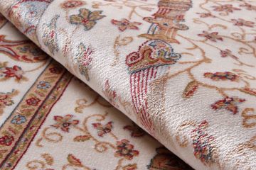 Krem Rengi Bambu İpek Seccade