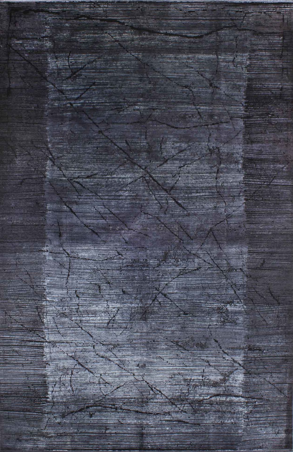 Modern Tasarım Eskitme Overday Makine Halısı