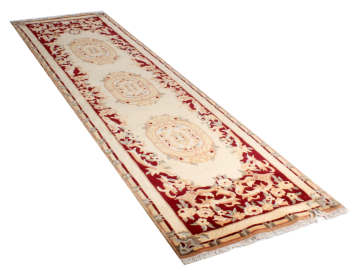 Aubusson Desenli Yün Koridor Halısı