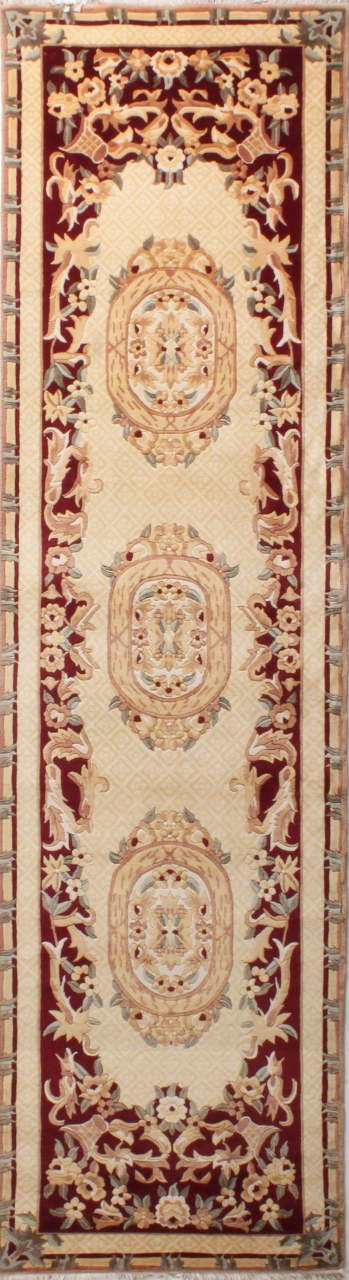 Aubusson Desenli Yün Koridor Halısı
