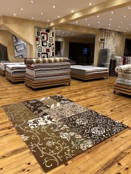 Patchwork Desenli El Dokuma Halı