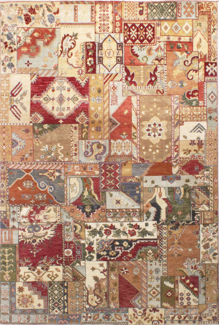 Uşak Desenli Patchwork Desenli El Halısı