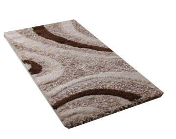 Sütlü Kahve Renginde Küçük Shaggy Halı