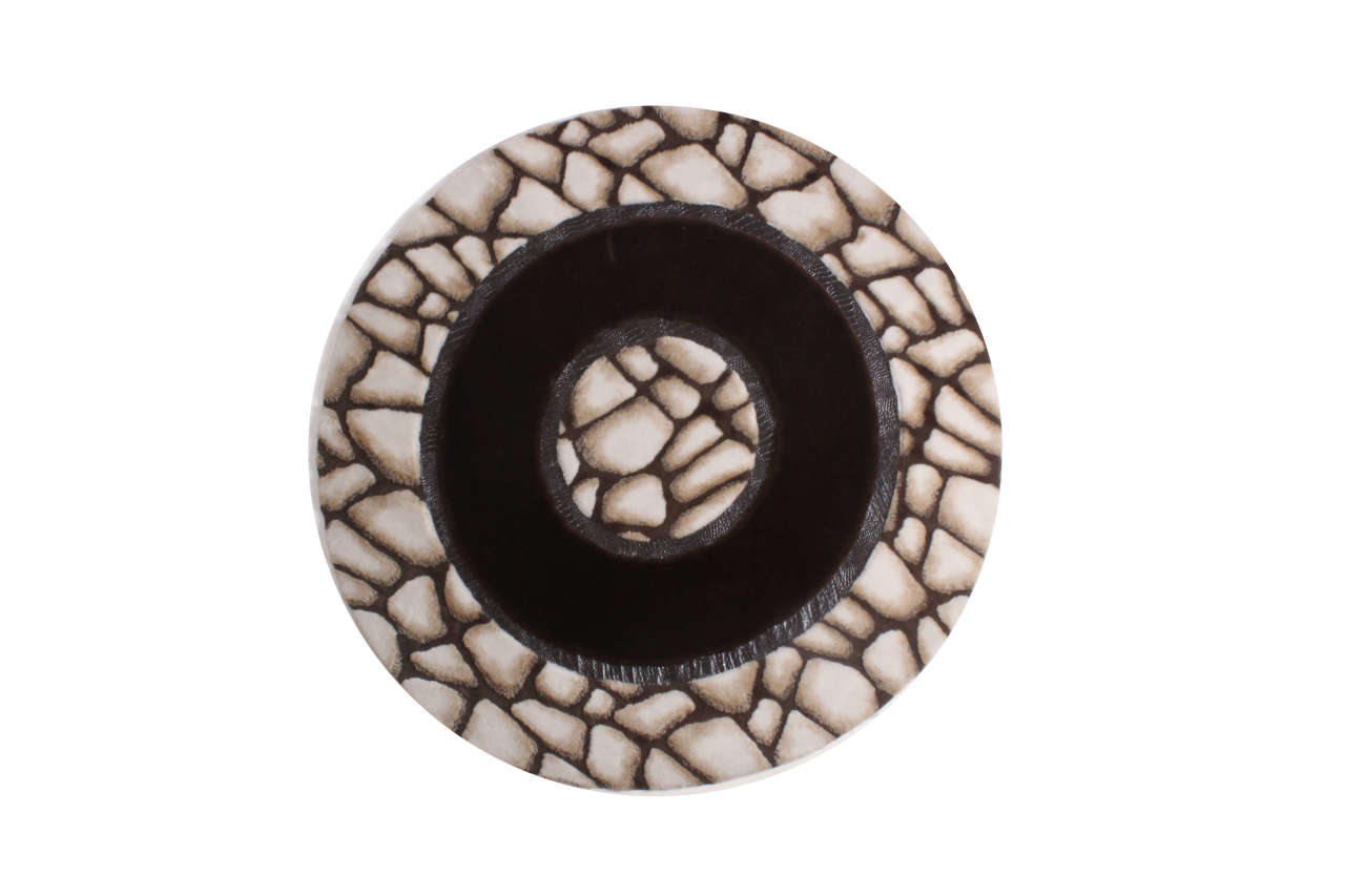 Astragan Deri Yuvarlak Halı