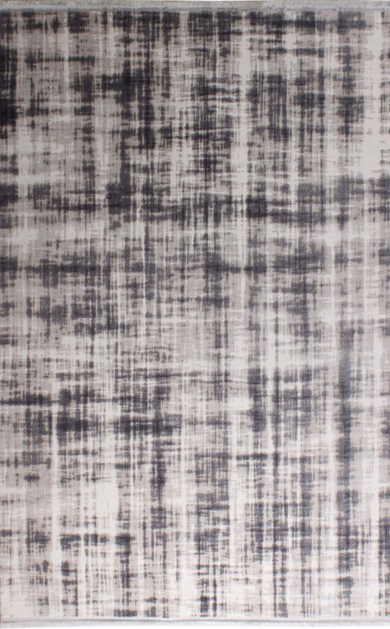 Kendinden Desenli Modern Gri Halı