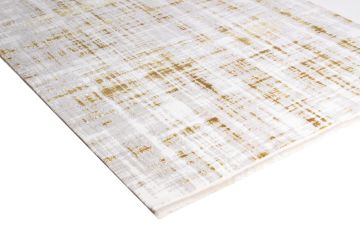 Kendinden Desenli Modern Sarı Halı