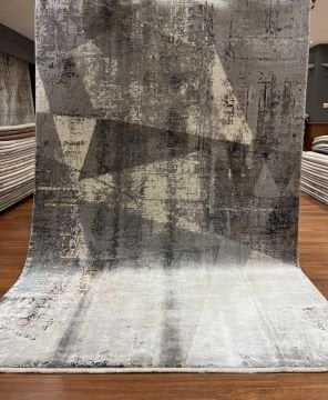 Geometrik Desen Bambu Salon Halısı