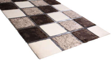 Krem Kahve Astragan Deri Halı