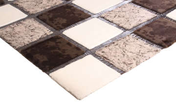 Krem Kahve Astragan Deri Halı