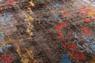 Renkli Modern Tasarım İran Halısı