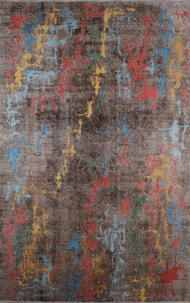 Renkli Modern Tasarım İran Halısı