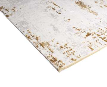 Beyaz Sarı Modern Halı