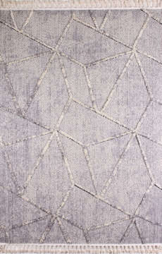Kabartma Desenli Modern Gri Kilim