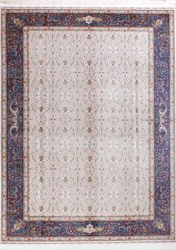 Modernized Classic Navy Blue Silk Carpet 2.00 x 3.00 = 6.00m²