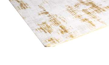 Kendinden Desenli Sarı Beyaz Modern Halı