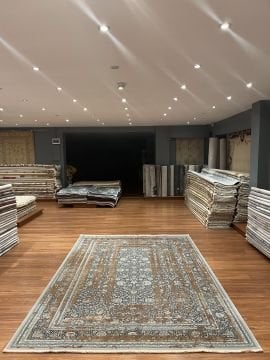 Bakır Renk Modern Halı