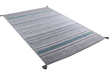 Gri Mavi İskandinav Kilim