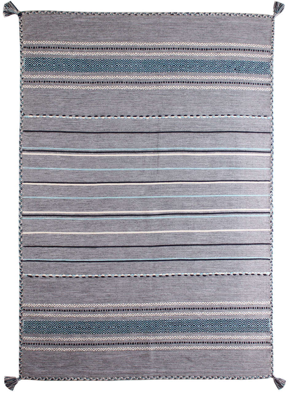 Gri Mavi İskandinav Kilim